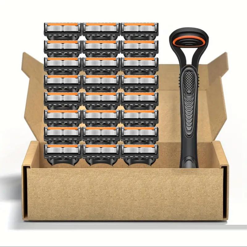Manual Mens Razor With Five Layer Blades For Daily Shaving And Bathroom Use