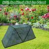 Plant Protection Cover Foldable Plant Shade Tent with Stakes Uv Resistant Sunblock Shade Cloth for Raised Garden Bed
