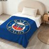 Bath Rugby Print Flannel Blanket, High quality Comfortable for All Seasons, Home Decor, Warmth and Comfort, Perfect for Christmas Gifts