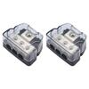 3 Way Distribution Block Car Audio Power Wire Splitter  0 Gauge In  4 Gauge Out