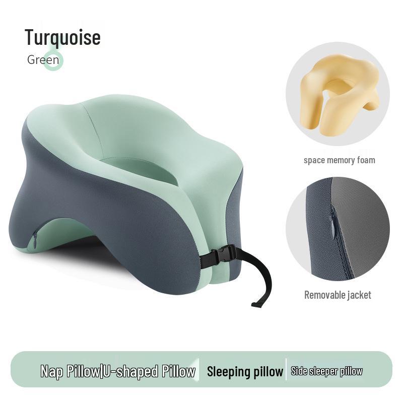 Многофункциональная U-образная подушка из пены с эффектом памяти для сна за столом или в путешествии