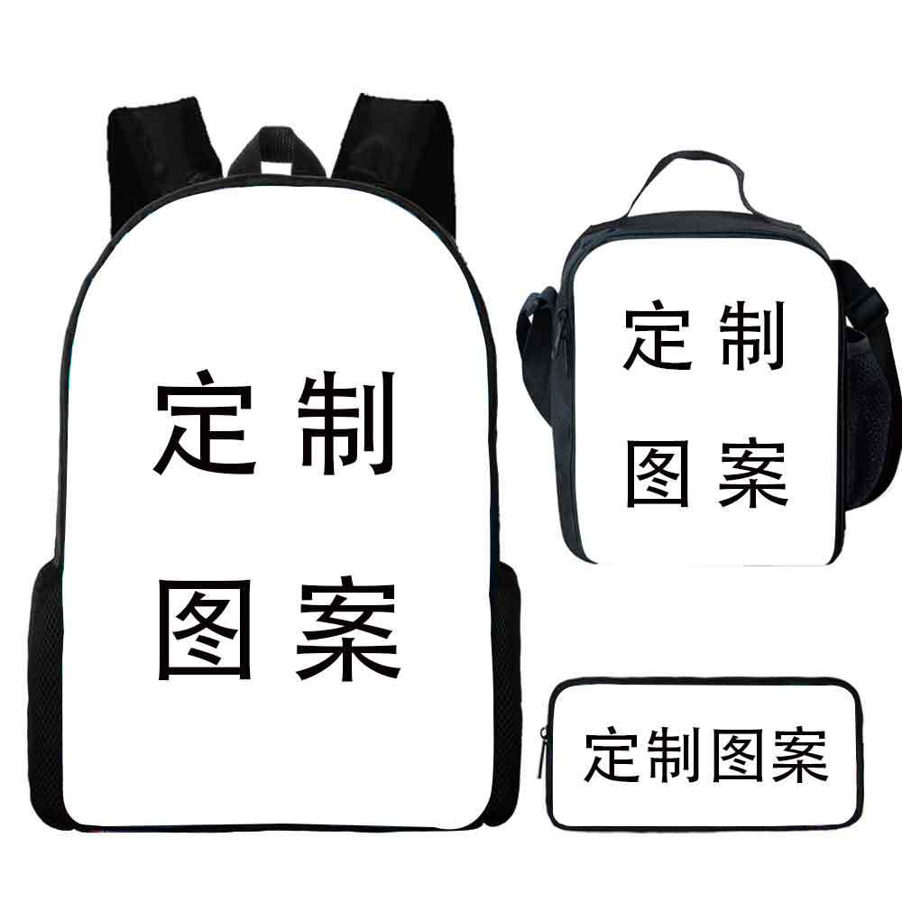 Spider-Man School Bag Lunch Bag Pencil Bag Elementary School Backpack Cartoon Peripheral Backpack Children's Bag Three-piece Set