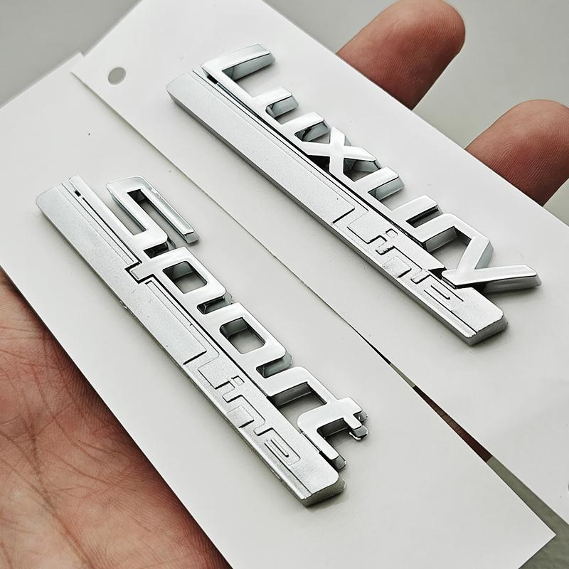 3D ABS Sport Luxury Line Emblem Car Fender Badge Stickers For BMW 520i 530i 330i 320i 518i F30 F10 G30 G20 E46 E39 Accessories PO2