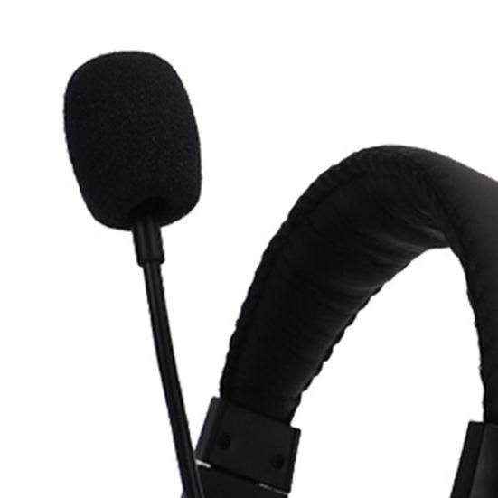 Salar-A566N Wired Headphone Sensitive Microphone ABS High Fidelity Headset for Office Meeting