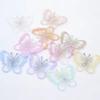 20Pcs Single Layer Golden Thread Butterfly Appliques  Bridal Hair Accessories