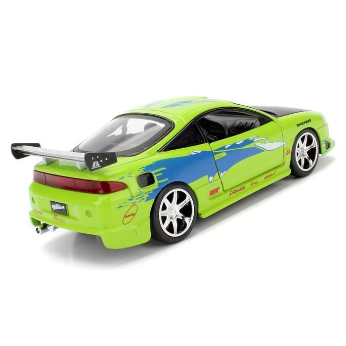 Kyosho Jada Toys Серия Fast & Furious 1/32 Mitsubishi Eclipse Зеленый/С графикой (Брайан) JADA97609 Разноцветный