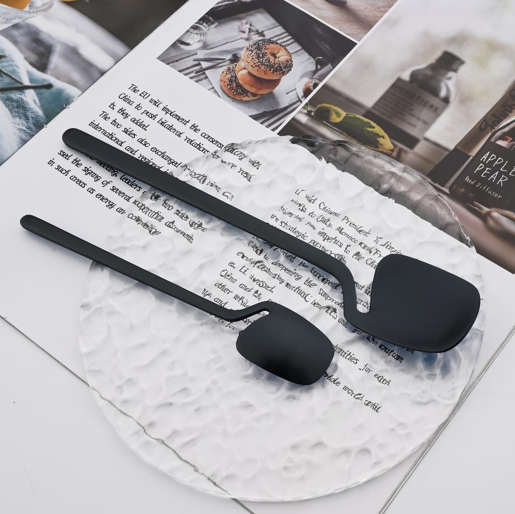 Набор столовых приборов из 24 предметов черного цвета, набор столовых приборов из нержавеющей стали 18/10, вилка, нож, ложка, набор столовых приборов, подарочная коробка, можно мыть в посудомоечной машине