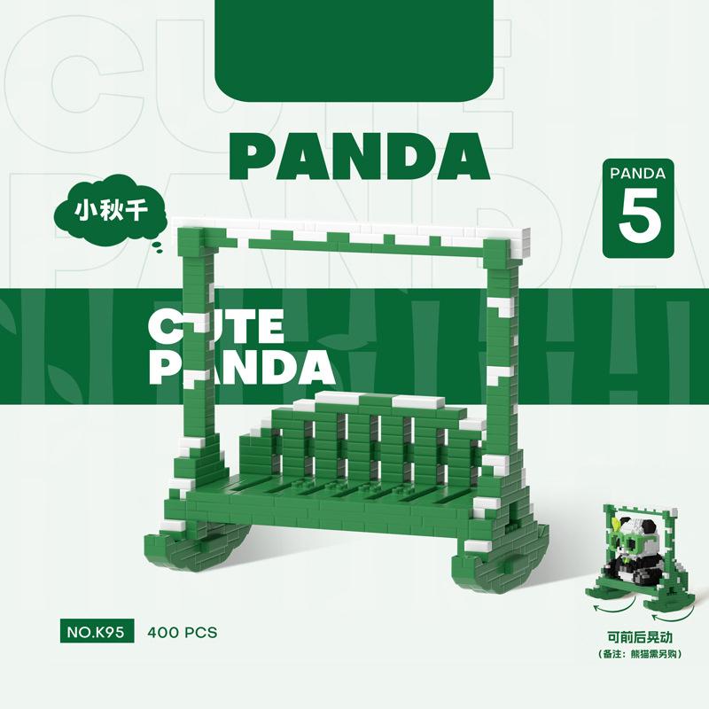 Panda 3D Конструктор Микро Кирпич Мелкие Частицы Собранный Алмазный Строительный Блок для Детей Мальчиков 6-10 Лет Игры Детский Подарок