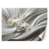 Обои Белая орхидея абстракция 3D