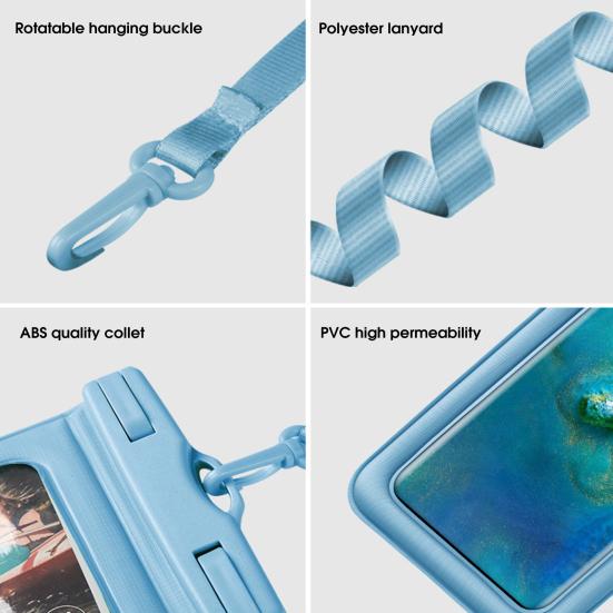 Подводный Сухой чехол Водонепроницаемый Большой емкости Прозрачный 30м Смартфон Универсальная Водонепроницаемая Сумка