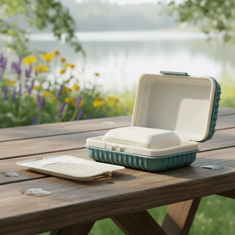 Thickened Travel Soap Dish Waterproof Soap Case Portable Plastic Soap Box  Dormitory