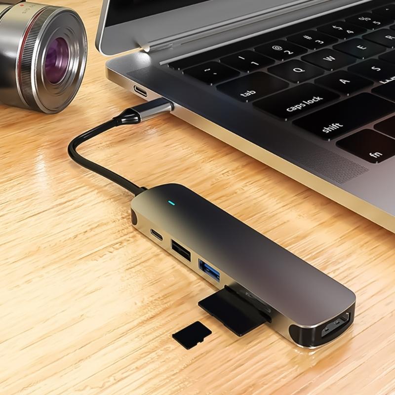 4/6-портовый USB C экспандер USB 3.0 концентраторы Type C сплиттер Type C док-станция мультипортовый адаптер USB экспандер для телефонов планшетов