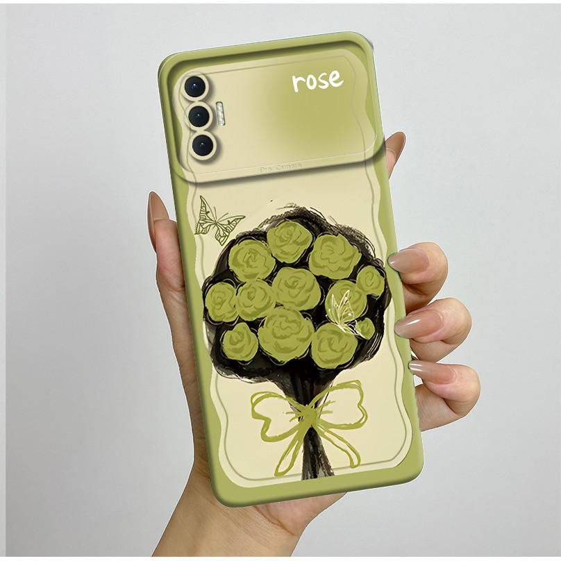 Чехол для Tecno Spark 8P Модный Эстетичный Бабочки Цветы Ударопрочный Силиконовый Мягкий ТПУ Чехол для Телефона Spark8P KG7 KG7H KG7n Обложка