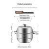 Пароварка Meichu New Chef из нержавеющей стали 304 (двойная)