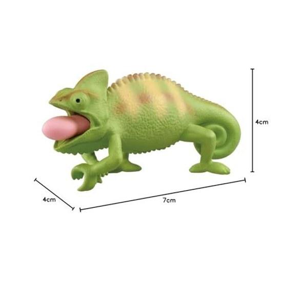 Takara Tomy Ania AS-28 Chameleon (Eboshi Chameleon) Animal Dinosaur Toy Ages 3 Up