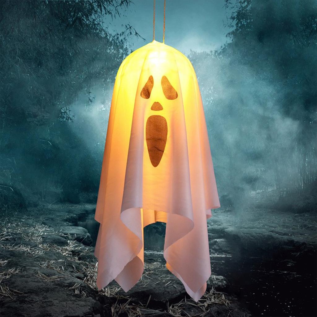 Светодиодная ткань на Хэллоуин, Украшение серии Хэллоуин, Вечеринка на батарейках, Украшение для фестиваля во дворе.