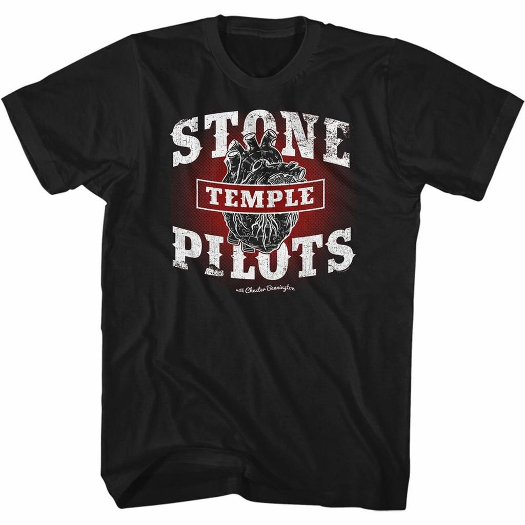 Stone Temple Pilots Черное Сердце Черная Взрослая Футболка