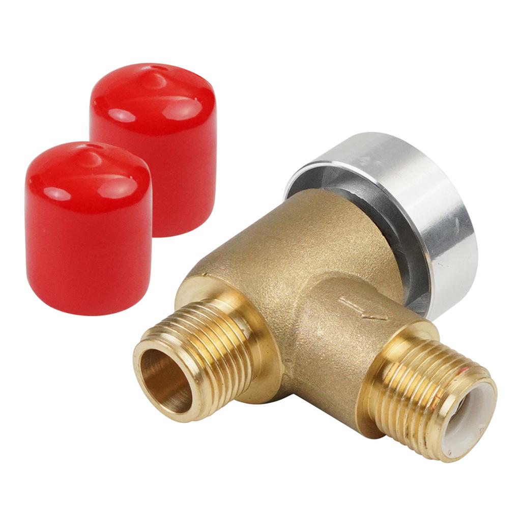 Brass Check Valve for Water System, with 1/2 NPT Male Thrd, for Motorhome, Travel Trailer, Motorhome