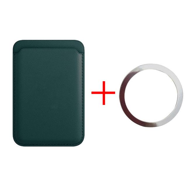 Для Magsafe Сильный Магнитный Кожаный Кошелек Карман Магнитный Для Apple iPhone 17 16 15 14 Держатель Карт Чехол-Сумка для Телефона Аксессуары