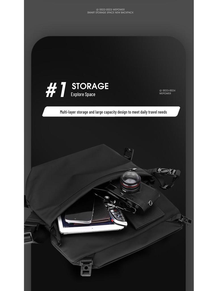 WEPOWER Универсальный мужской повседневный рюкзак через плечо - Модная маленькая квадратная нагрудная сумка