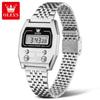 OLEVS New Men's Sports Waterproof Digital Watch Stainless Steel Luxury Retro LED AlarmClock Men's Electronic Watch reloj hombre