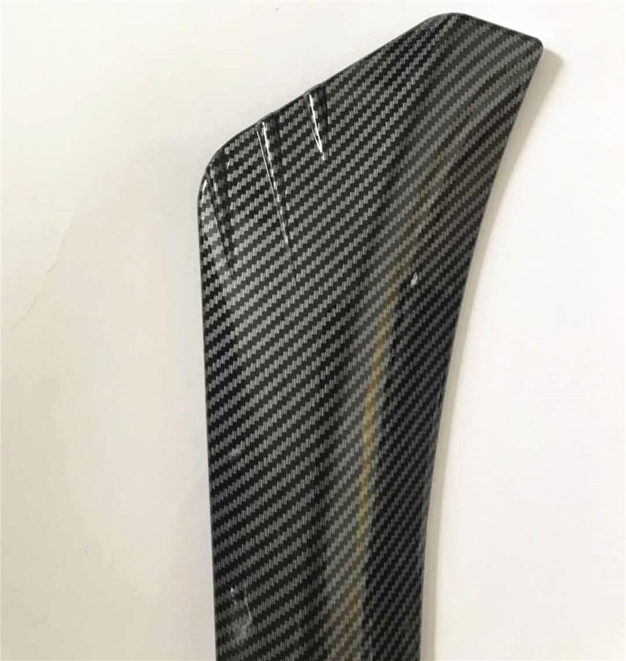 1 Pair ABS Glossy Carbon Fiber Look Rear Bumper Lip Splitter Protector Universal