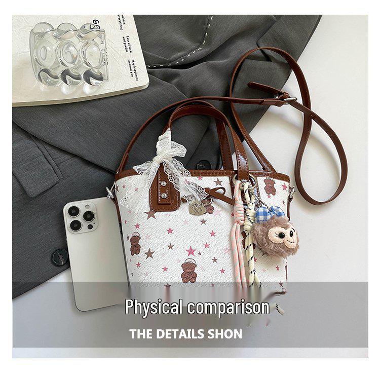 High-End 2025 Light Luxury Handbag: Fashionable, Versatile, Crossbody with Cute Niche Design Print for Women