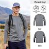 JEEP Men's Outdoor Quick-Dry Long Sleeve Crew Neck T-Shirt