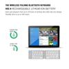 Мини-складная клавиатура, перезаряжаемая беспроводная Bluetooth-клавиатура для Ipad, планшета, телефона, портативная складная Bluetooth-клавиатура
