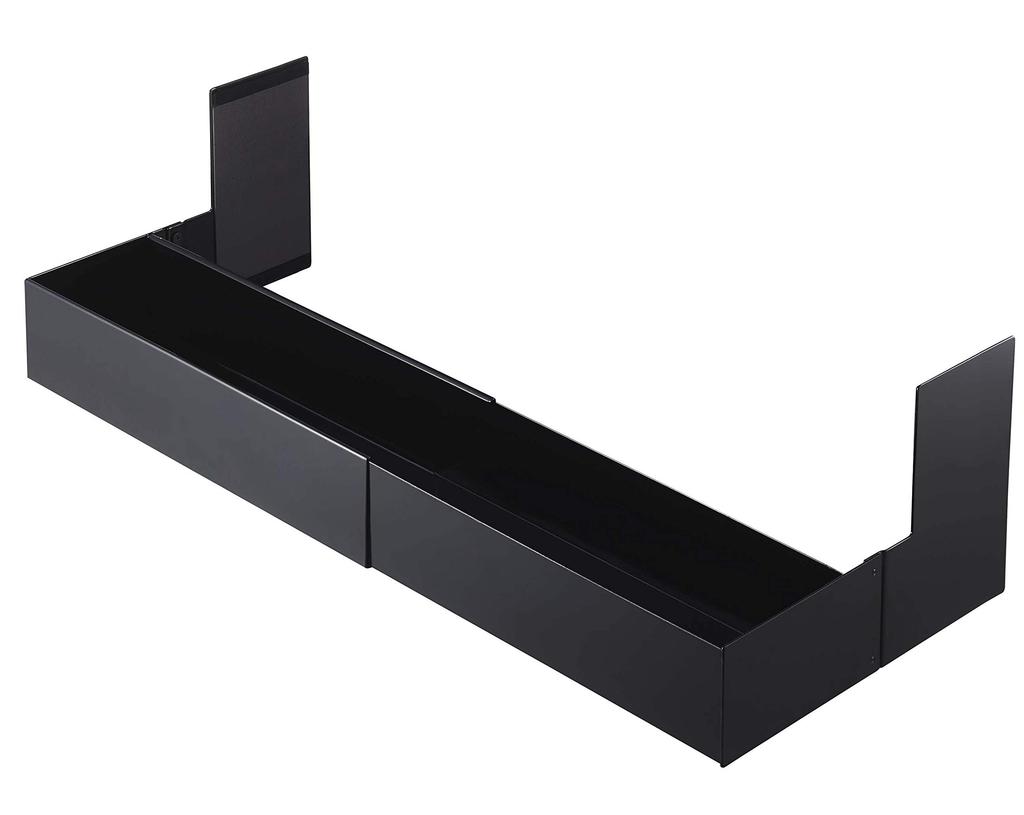 Yamazaki Magnetic Expandable Washing Machine X D30 X Simply Clamp with Laundry 5273 Rack, Black, Approx. W38-65.5 H18cm, Tower, Magnets, Storage,