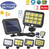 56LED/72/108/117COB солнечный разделенный настенный светильник 3-режимный уличный водонепроницаемый датчик движения садовый аварийный уличный фонарь настенный светильник с дистанционным управлением