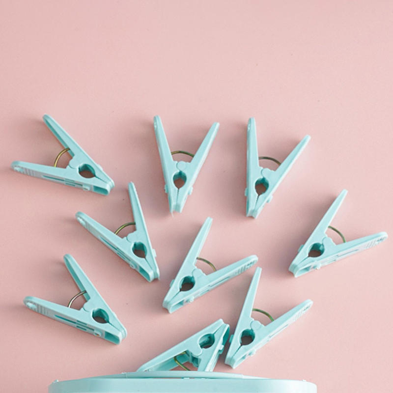 Крепкие ветрозащитные прищепки для сушки одежды для балкона, улицы, для фиксации нижнего белья, носков, шарфов, упаковка 30 шт., многоцелевые прищепки для белья с корзиной, розовые