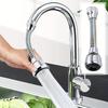 Home Kitchen Faucet Splash-proof Spray Head Retractable 360° Rotating Kitchen Water Saver With Extended Bubbler