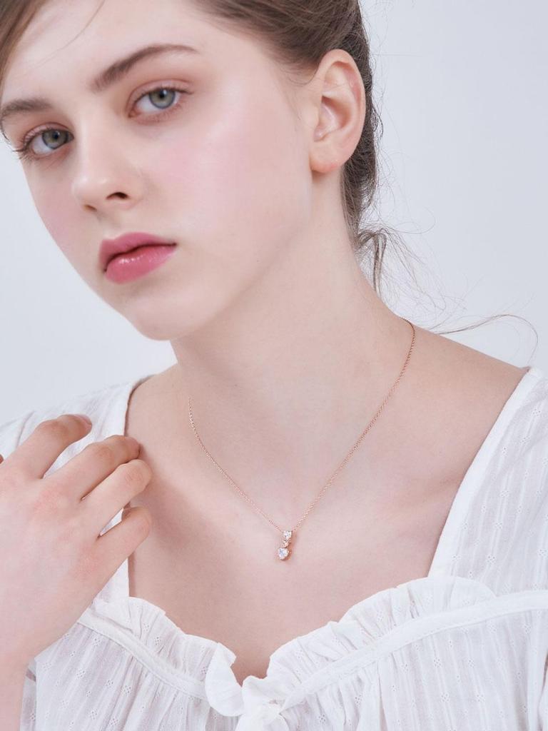 [ELLE Jewelry] Bling Heart Necklace ELBRNN230