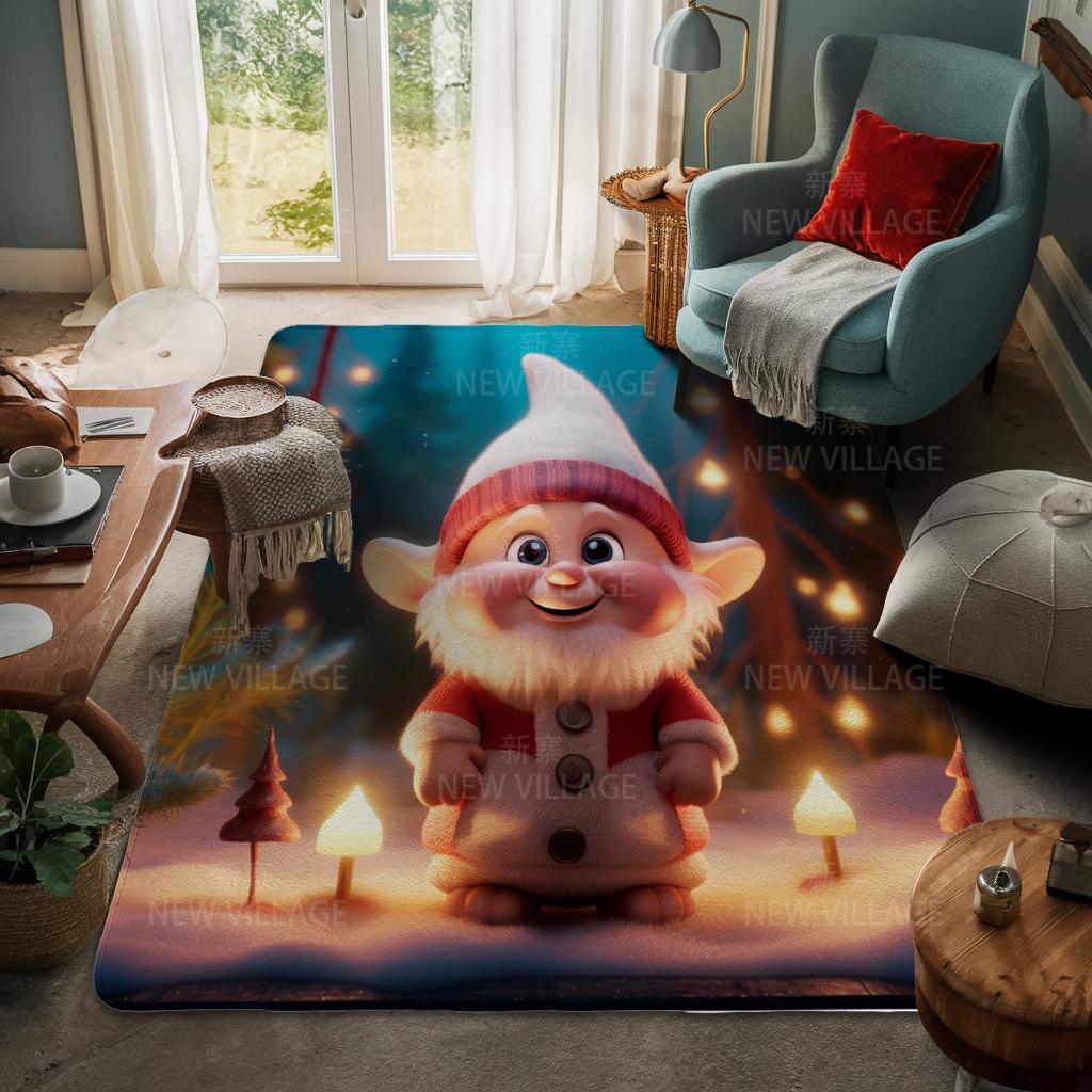 Ковер у входа в дом Домашний коврик у двери Гостиная Ванная Комната Ноги ванная комната Нескользящие коврики с водопоглощением для ванной Счастливого Рождества зима