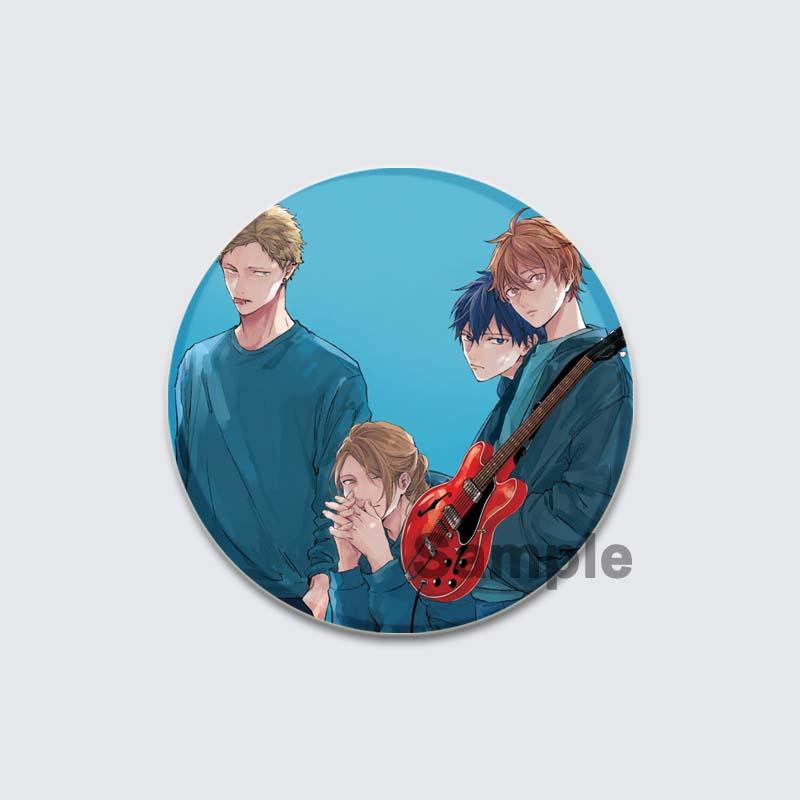 32/44/58 мм Круглые Аниме Подарочные Булавки Ручной Работы Брошь Сато Мафую/Уэнояма Рицука Мультфильм Значок на Рюкзаке Ювелирные Изделия Аксессуары Подарки