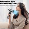 Cordless Hair Dryer 200W 15600mAh USB Rechargeable 3 Temperature Adjustable High Speed Fast Drying Low Noise Portable Travel Electric Blow Dryer