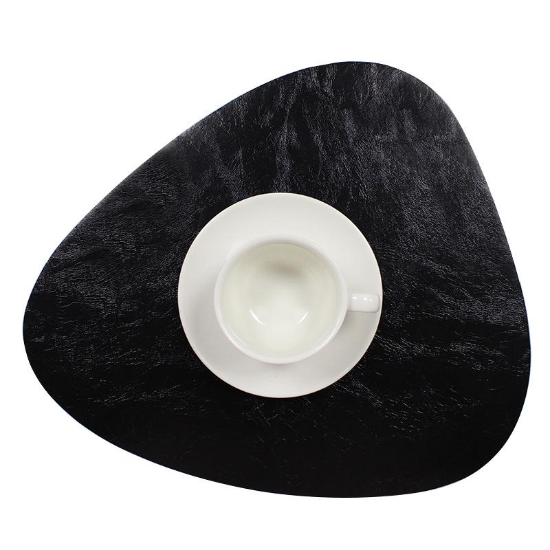 Набор двухсторонних водонепроницаемых и маслостойких салфеток из скандинавской искусственной кожи под столовые приборы