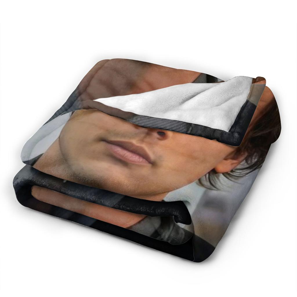 Cozy Criminal Minds Spencer Reid Blanket Stuff Sofa Decorative Throws And Blankets Lightweight Flannel for Bedroom