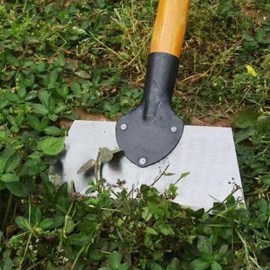 Садовая лопата для уборки Широкое лезвие Лопата для очистки от сорняков Прочная плоская лопата Уличный скребок для пола для прополки Окантовка газона Удаление снега и льда