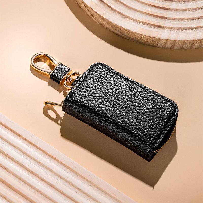 Пу Кошелек для ключей на молнии Органайзер для ключей Сумка для ключей от машины Брелок Кошелек Простой чехол для ключей Сумка Мужской Женский Чехол для защиты ключей от машины