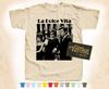 Черная печать LA DOLCE VITA vol.1 Футболка Винтажный плакат 12 цветов S-5XL