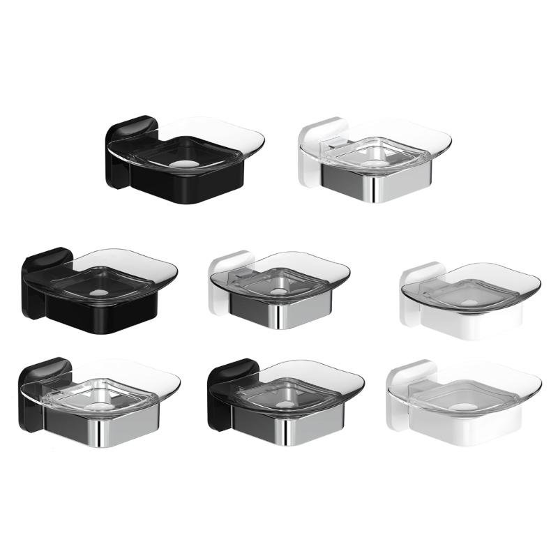 Мыльницы без сверления, настенные, самоклеящиеся, прозрачные, для ванной и кухни