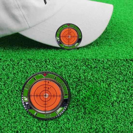 Железный маркер для мяча для гольфа с высокой точностью, портативный паттинг-грин-ридер, зажим для маркера для гольфа, профессиональное оборудование для обучения зеленому чтению, гольф