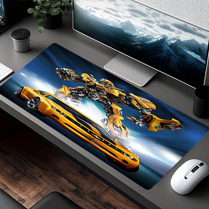 robot Print Mouse Pad, for Keyboard Pad Laptop PC Mat for Office Home Use, Desk Decor, Perfect Birthday Gift for Gamers