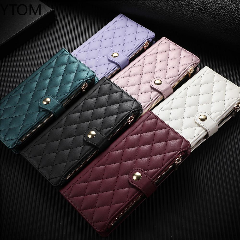 Новый чехол-кошелек на молнии для Samsung Galaxy Z Fold3 5G Z FOLD 4 Z FOLD 5 Z FOLD 6, ретро-чехол из искусственной кожи с защитой от ударов и отделениями для карт