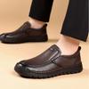 Модные ретро-лоферы из коровьей кожи для мужчин, весна-осень, новые дизайнерские мужские туфли на мягкой подошве, модные однотонные повседневные туфли для мужчин