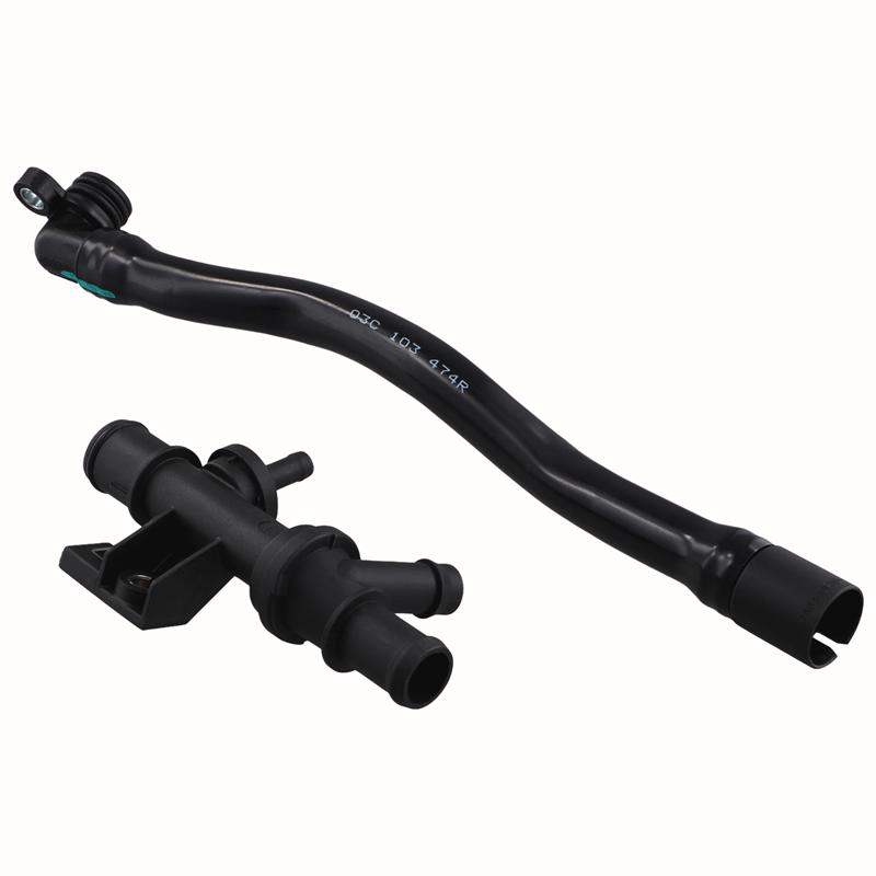 03C103493AM Crankcase Breather Hose+Check Valve For VW Golf Jetta EOS Tiguan  A3 1.4T 03C103175F 03C103175H