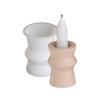Unique Candle Holder Molds Crafting Molds Round Shape Candle Base Moulds Silicone Texture for Crafting Candlesticks