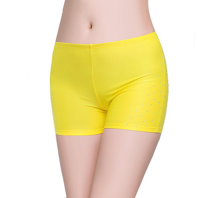 Женские танцевальные шорты со стразами и эластичным поясом для фигурного катания, гимнастики, современных танцев, джазовых танцев, хип-хопа, танцевальной одежды